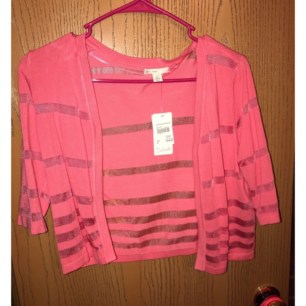 Pink Shrug Sweater